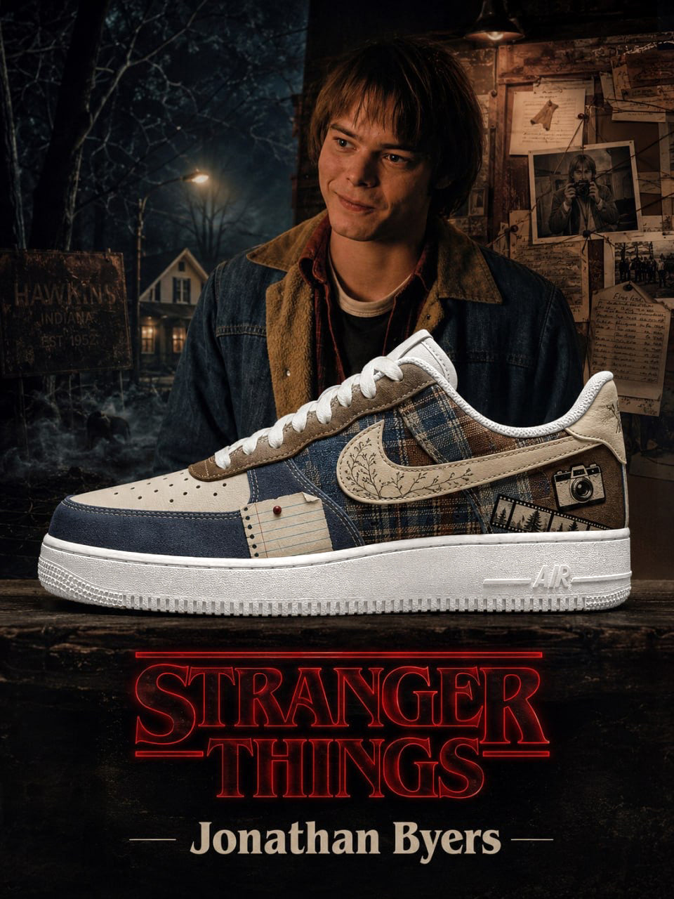 Jonathan Byers V.2 Custom Air-Style Sneakers