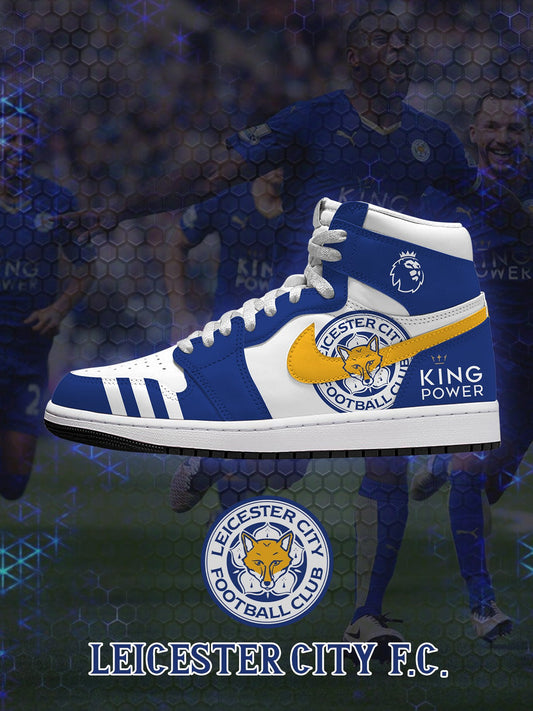 AJ1 高筒 英超-萊斯特城客製球鞋 V.1