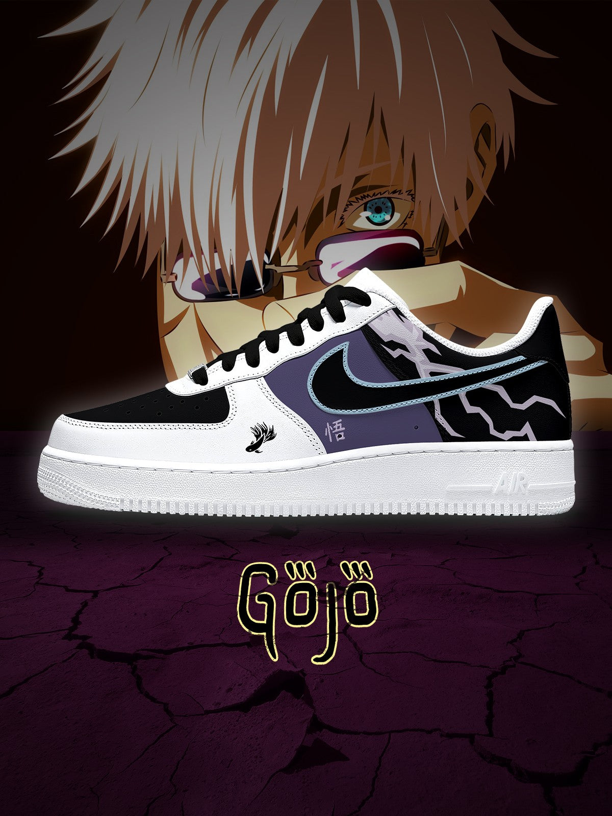 Satoru Gojo V.8 Custom Air-Style Sneakers
