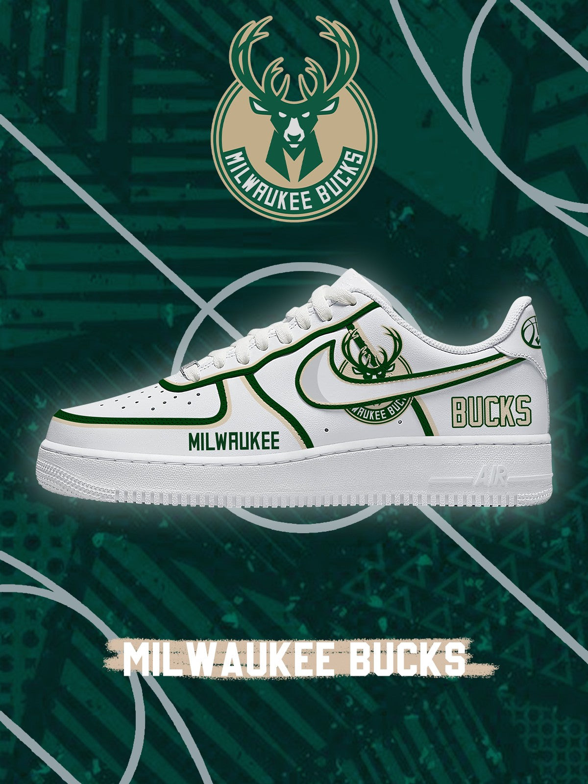 Milwaukee Basketball V.3 Custom Air-Style Sneakers