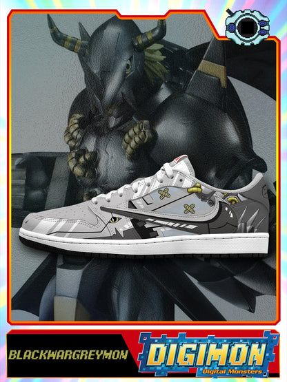 BlackWarGreymon V.1 Custom TS Low Sneakers