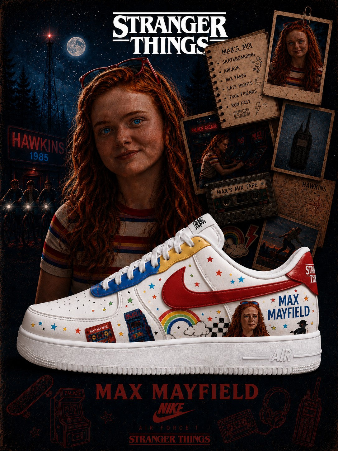 Max Mayfield V.3 Custom Air-Style Sneakers