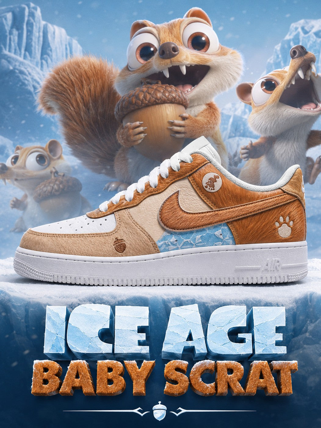 Baby Scrat V.1 Custom Air-Style Sneakers
