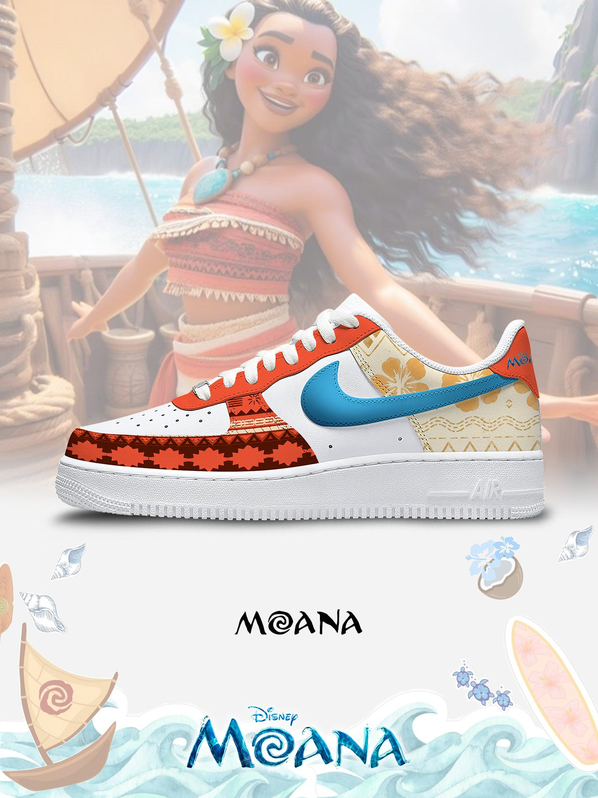 Moana V.1 Custom Air-Style Sneakers