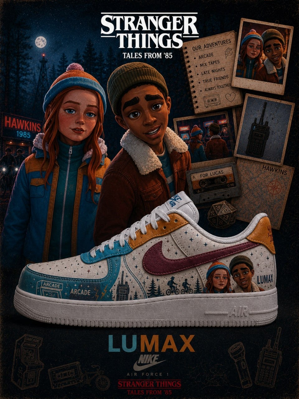 Lu and Max V.1 Custom Air-Style Sneakers