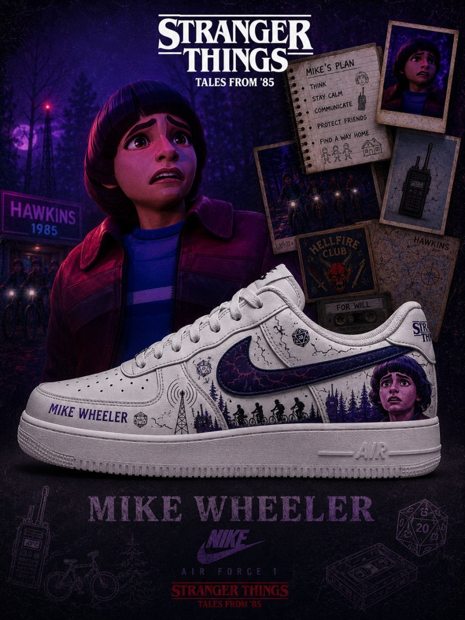 Mike Wheeler V.4 Custom Air-Style Sneakers