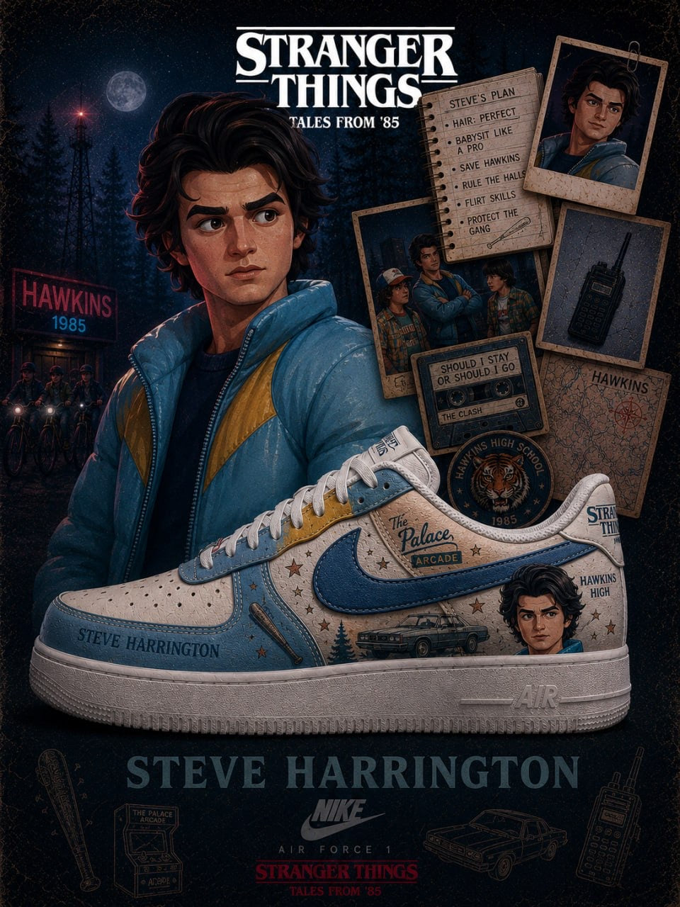 Steve Harrington V.2 Custom Air-Style Sneakers