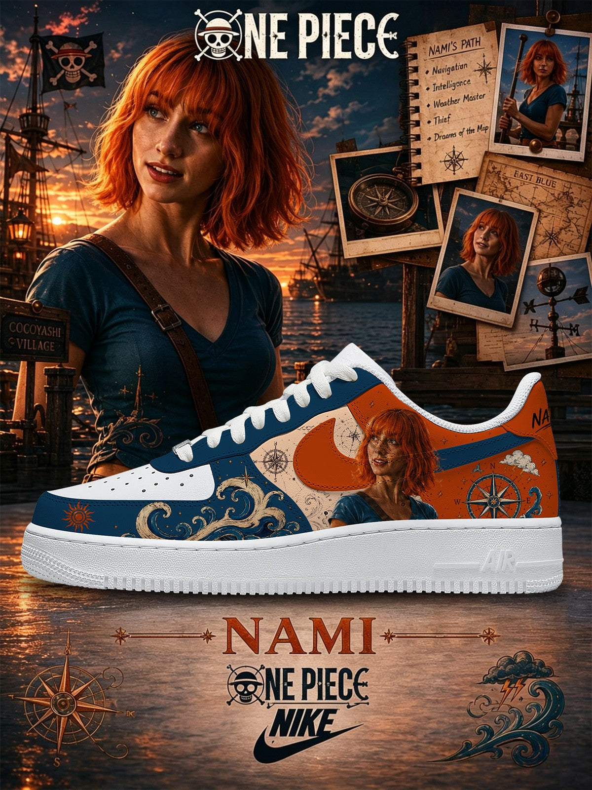Nami V.1 Custom Air-Style Sneakers