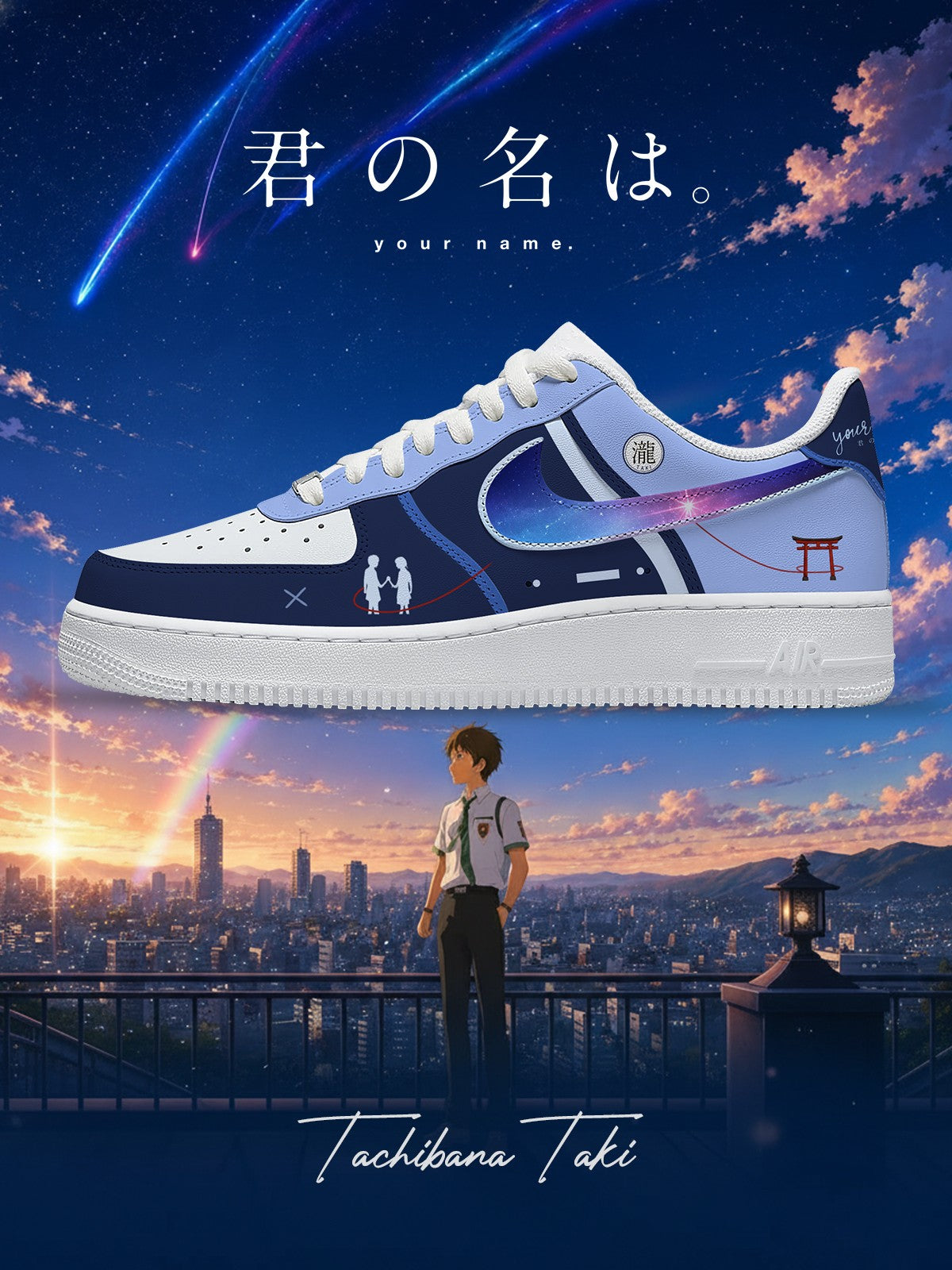 Taki Tachibana V.2 Custom Air-Style Sneakers