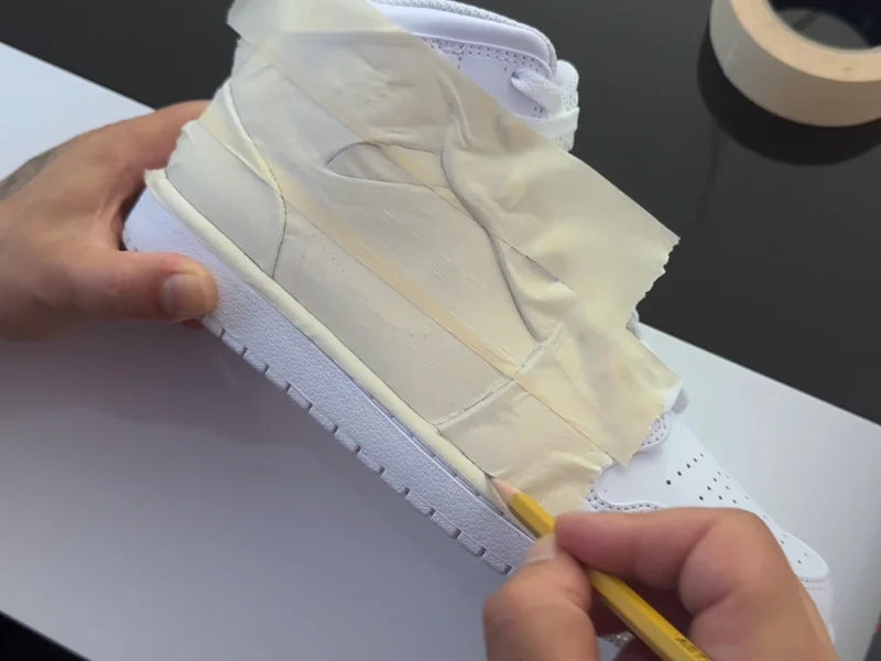 Dawnsk hand-painted custom sneaker craftsmanship